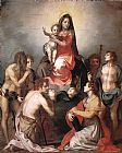 Famous Madonna Paintings - Madonna in Glory and Saints